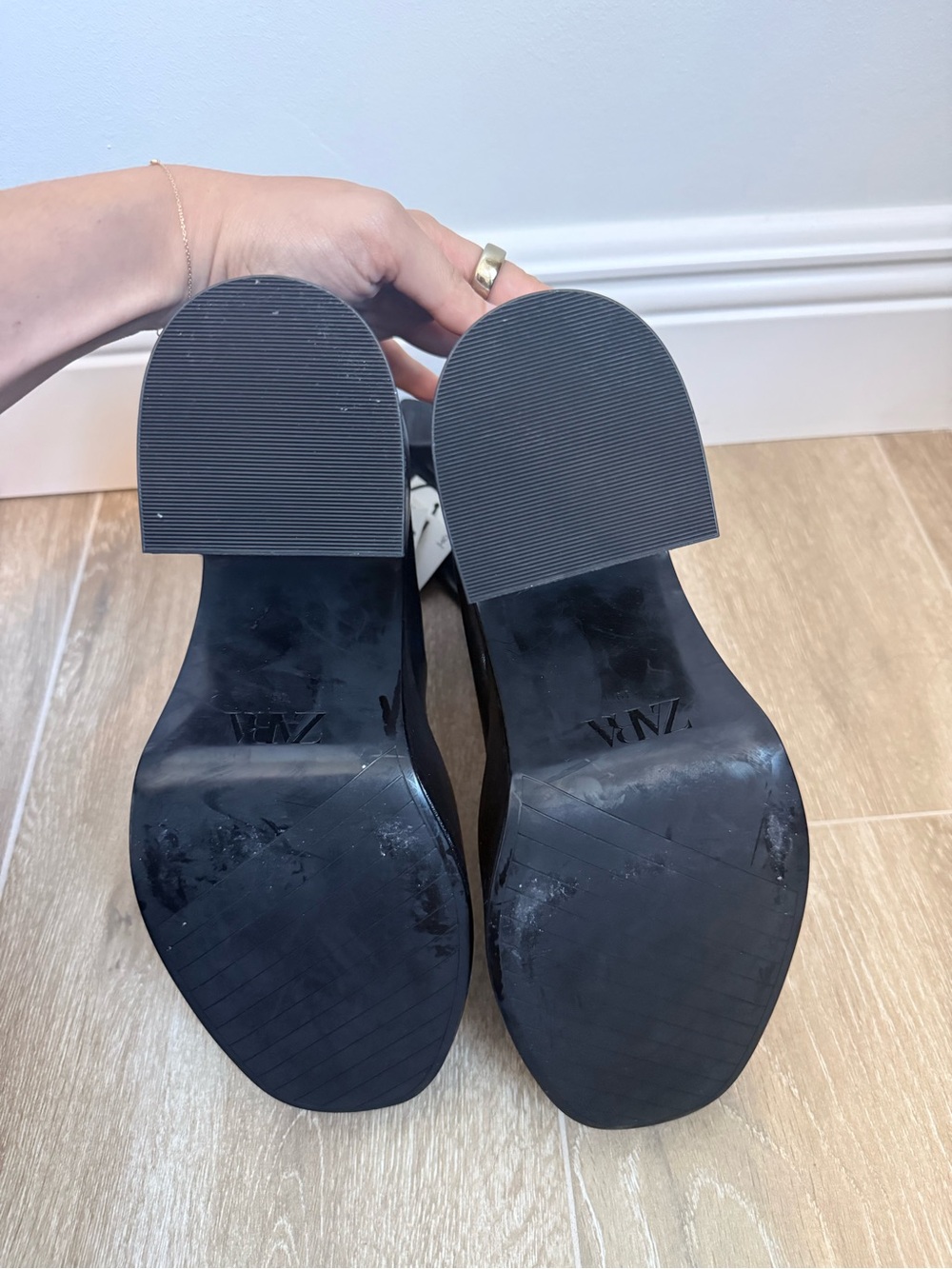 Zara Black Chunky Platform Ankle Boots NWT - Picture 10 of 10